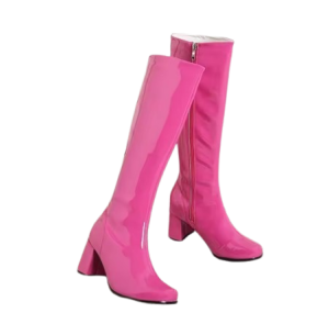 Pink knee high gogo boots​